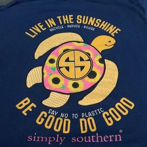 Navy Blue Simply Southern Shirt